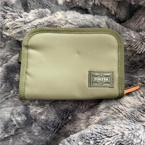 Olive Green Zip-Around Wallet